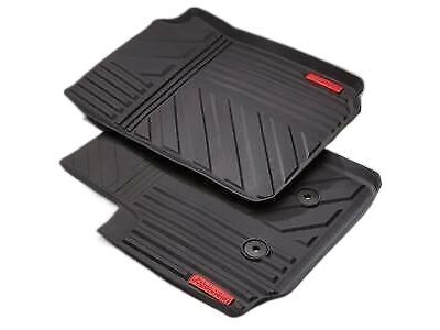 GM First-Row Premium All-Weather Floor Mats in Jet Black with All-Terrain Script 22963074