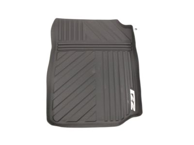 GM First-Row Premium All-Weather Floor Mats in Jet Black with Z71 Logo 22968487