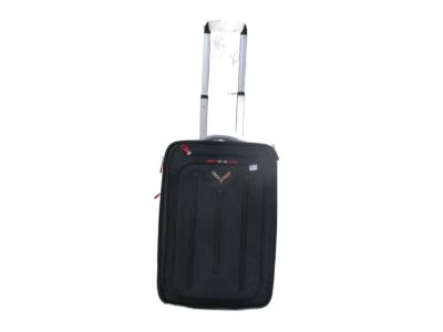 GM Roller Suitcase in Jet Black with Crossed Flags Logo 22970468