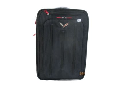 GM Roller Suitcase in Jet Black with Crossed Flags Logo 22970468