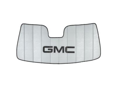 GM Front Sunshade Package in Silver with Black GMC Logo for Vehicles with Lane Departure 22987431