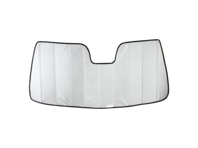 GM Front Sunshade Package in Silver with Bowtie Logo in Black (for Vehicles with Lane Departure Warning) 22987432