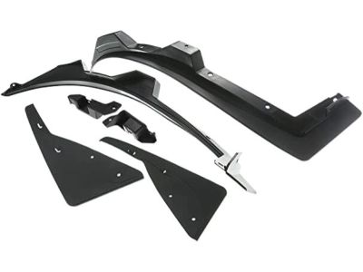 GM Molded Splash Guards in Black,Color:Black Material:Plastic 23114083