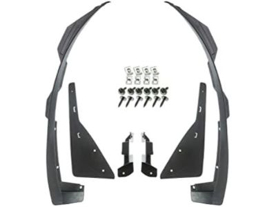 GM Molded Splash Guards in Black,Color:Black Material:Plastic 23114083