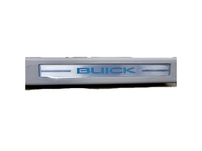 GM Illuminated Front Door Sill Plates in Titanium with Buick Script 23129794