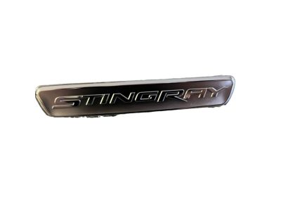 GM Instrument Panel Emblem in Chrome with Stingray Script 23138326
