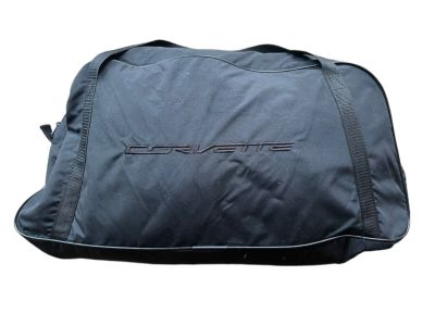 GM Premium Indoor Car Cover in Gray with Embossed Crossed Flags Logos 23142881