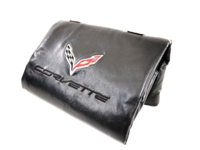 GM Removable Roof Panel Storage Bag in Black with Crossed Flags Logo 23148691