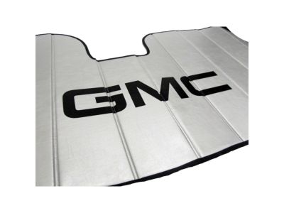 GM Front Sunshade Package in Silver with Black GMC Logo for Vehicles with Lane Departure 23155164