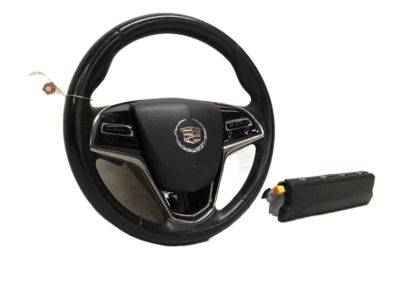 GM Steering Wheel in Jet Black Suede without Manual Control Shift 23184767