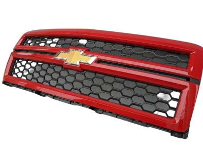 GM Grille in Black with Victory Red Surround and Bowtie Logo 23194172
