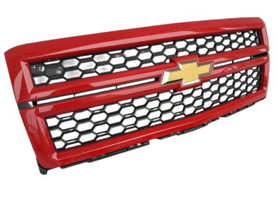 GM Grille in Black with Victory Red Surround and Bowtie Logo 23194172