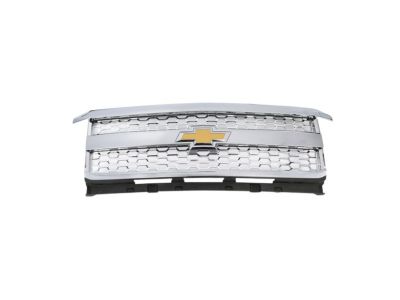 GM Grille in Chrome with White Surround and Bowtie Logo 23207684
