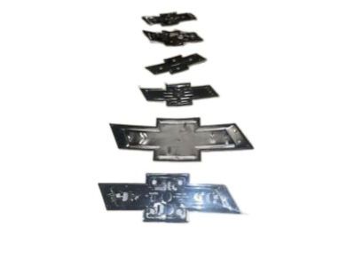 GM Front and Rear Bowtie Emblems in Black 23213446