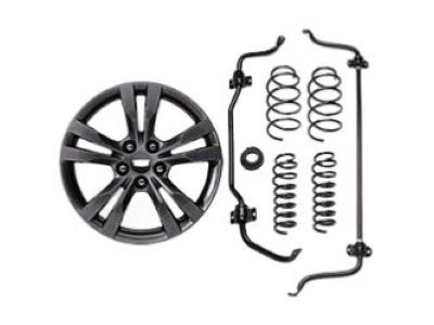 GM 18x9.5-Inch Cast-Aluminum 5-Split-Spoke Front Wheel in Midnight Silver (For Models with SG3 Suspension Package) 23231624