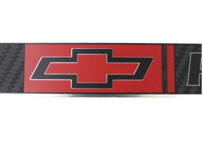GM Front and Rear Door Sill Plates in Stainless Steel with Chevrolet Performance Logo and Carbon Fiber Appearance 23232340