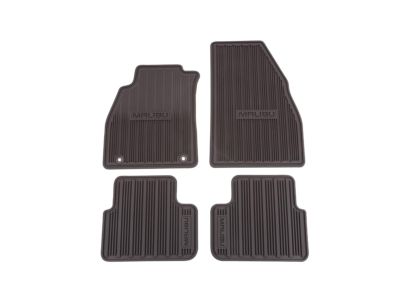 GM Front and Rear All-Weather Floor Mats in Cocoa 23234676