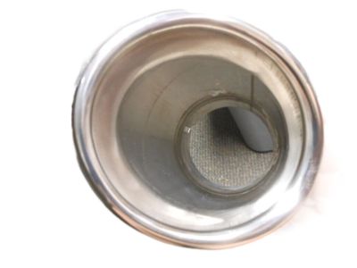 GM 3.6L Polished Stainless Steel Dual-Wall Angle-Cut Exhaust Tip with Bowtie Logo 23238759
