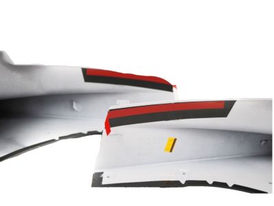 GM Front Molded Splash Guards in Iridescent Pearl Tricoat 23238775