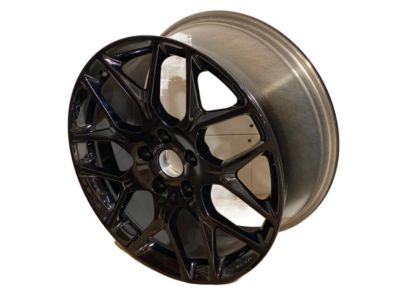 GM 19x8.5-Inch Aluminum 7-Split-Spoke Front Wheel in Black 23246357