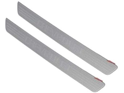 GM Front Door Sill Plates in Stainless Steel with Chevrolet Script 23248217