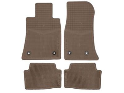 GM First- and Second-Row Premium All-Weather Floor Mats in Cashmere with ATS Script 23255874