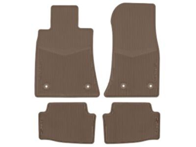 GM First- and Second-Row Premium All-Weather Floor Mats in Cashmere with ATS Script 23255874