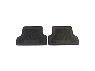 GM First-and Second-Row Premium Carpeted Floor Mats in Jet Black with Adrenaline Red Stitching and Camaro Script 23283734
