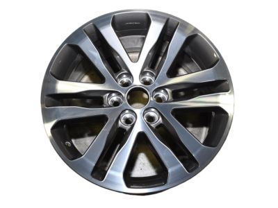 GM 18x8.5-Inch Aluminum 6-Split-Spoke Wheel in Ultra-Bright Machined with Dark Argent Metallic 23283750