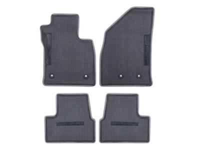 GM For this PN 23295572 First-and Second-Row Premium Carpeted Floor Mats in Dark Ash with Volt Script 23295572