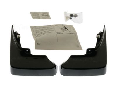 GM Rear Molded Splash Guards in Ebony Twilight Metallic 23297006