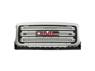 GM Grille in Quicksilver Metallic with Quicksilver Metallic Surround and GMC Logo 23321747