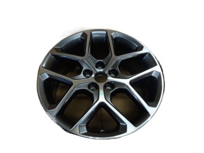 GM 17x7.5-Inch Aluminum 5-Split-Spoke Wheel in Midnight Silver 23322703