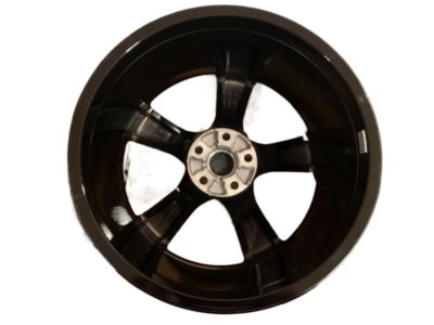 GM 20x9.5-Inch Aluminum 5-Spoke Rear Wheel in Gloss Black with Red Stripe 23333848