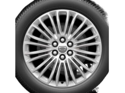 GM 20x8-Inch Aluminum 6-Split-Spoke Wheel in Nickel Pearl 23403702