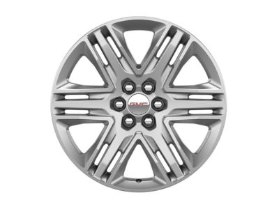 GM 20x8-Inch Aluminum 6-Split-Spoke Wheel in Sterling Silver 23413107