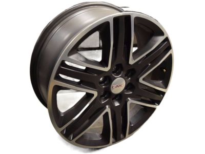 GM 20x8-Inch Aluminum 6-Split-Spoke Wheel in Satin Graphite Finish with Ultra Bright Machined Face 23413108