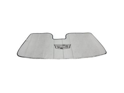 GM Front Sunshade Package in Silver with Black Cadillac Logo 23433488