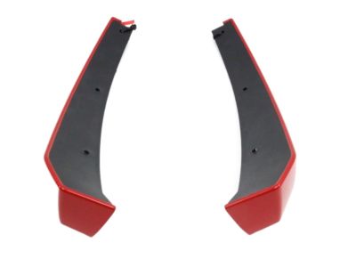 GM Front Splash Guards in Red Hot 23436518