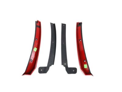 GM Front Splash Guards in Red Hot 23436518