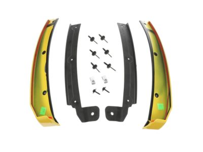 GM Front Molded Splash Guards in Bright Yellow 23436520