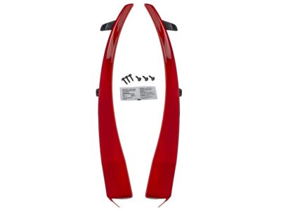 GM Rear Splash Guards in Red Hot 23436528