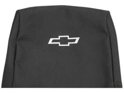 GM Crew Cab Rear Seat Cover Set in Black (with Armrest) 23443852
