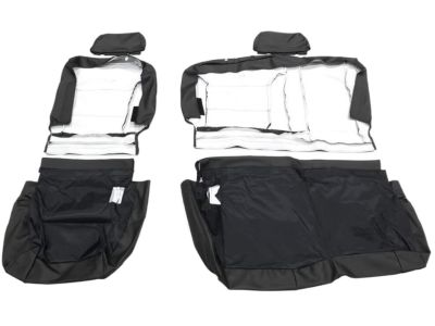 GM Double Cab Rear Seat Cover Set in Black (without Armrest) 23443854