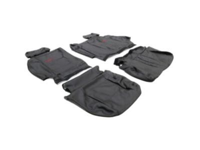 GM Double Cab Rear Seat Cover Set in Black (without Armrest) 23443855