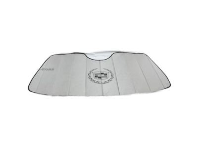 GM Front Sunshade Package in Silver with Black Cadillac Logo 23447620