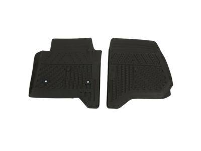 GM First-Row Premium All-Weather Floor Mats in Cocoa with GMC Logo 23452763