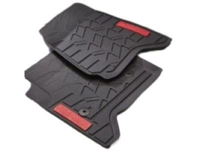 GM First-Row Premium All-Weather Floor Mats in Jet Black with GMC Logo 23452764