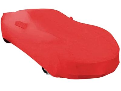 GM Premium All-Weather Outdoor Cover in Red with Camaro Logo 23457476