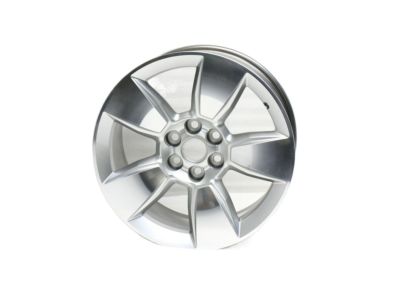GM 18x8.5-Inch Aluminum 5-Spoke Wheel in Sterling Silver with Ultra Bright Machined Accents 23464384